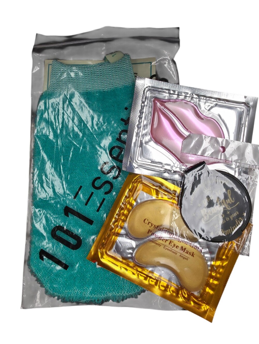 Exfoliating Mitt, Mirror And Masks